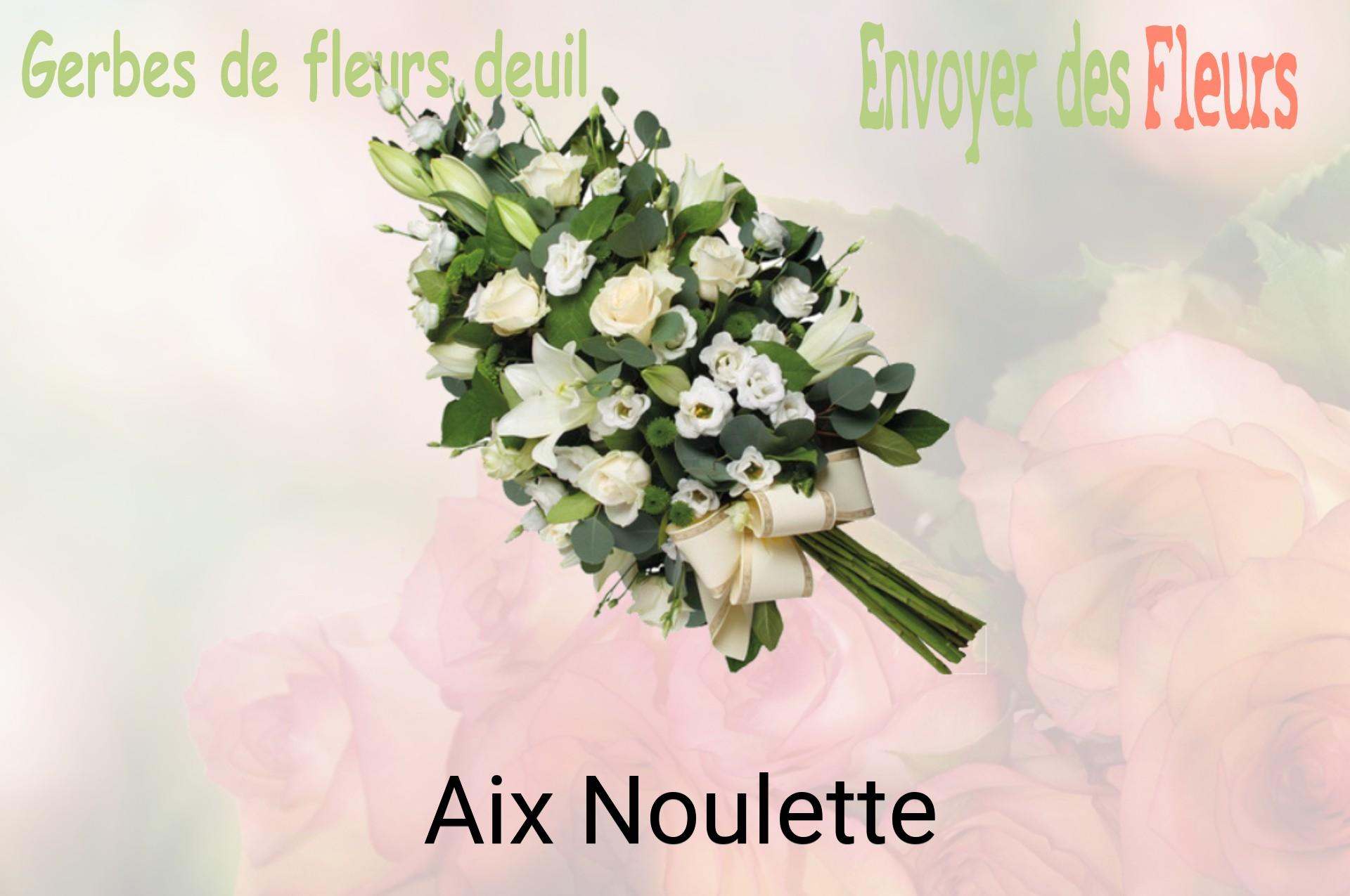Gerbe de fleurs de deuil livrée à Aix-Noulette